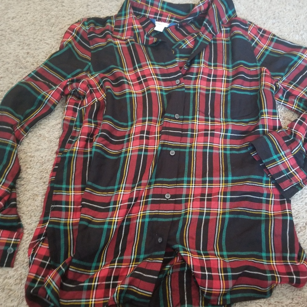 Plaid button up shirt